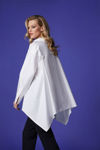 Picture of Modern poplin shirt with high back WHITE