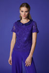 Picture of Lace top with satin collar ROYAL