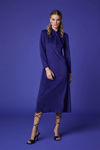 Picture of Midi dress in suede fabric with elasticity ROYAL