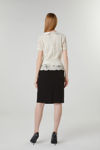Picture of Lace top with satin collar EKRU