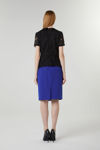 Picture of Lace top with satin collar BLACK