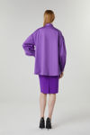 Picture of Asymmetric blouse in boxy line MAUVE