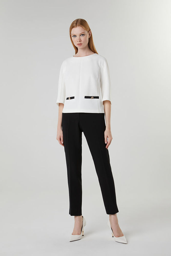 Picture of Ecru chic japone blouse ECRU