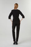 Picture of Stylized top in stretch crepe BLACK