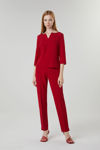 Picture of Stylized top in stretch crepe RED