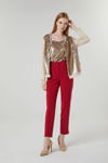 Picture of Pants in excellent quality crepe elastic RED