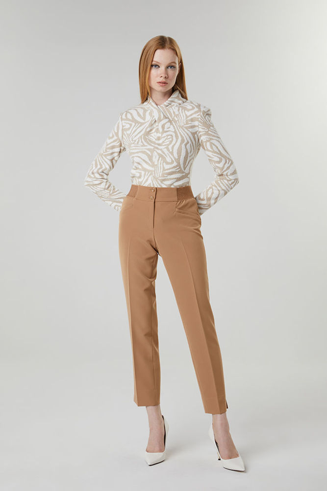 Picture of Pants in elastic BEIGE