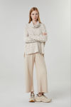 Picture of Blouse in jacquard knitted printed fabric BEIGE