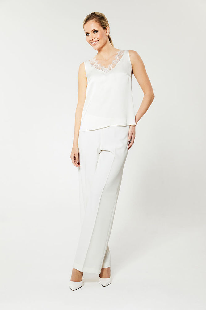 Picture of New top in viscose with lace ECRU
