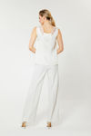Picture of New top in viscose with lace ECRU