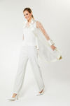 Picture of Elegant mando in organza with fronts ECRU