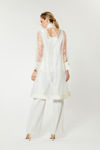 Picture of Elegant mando in organza with fronts ECRU
