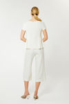 Picture of Blouse with pleats in very good quality boucle cotton VANILIA