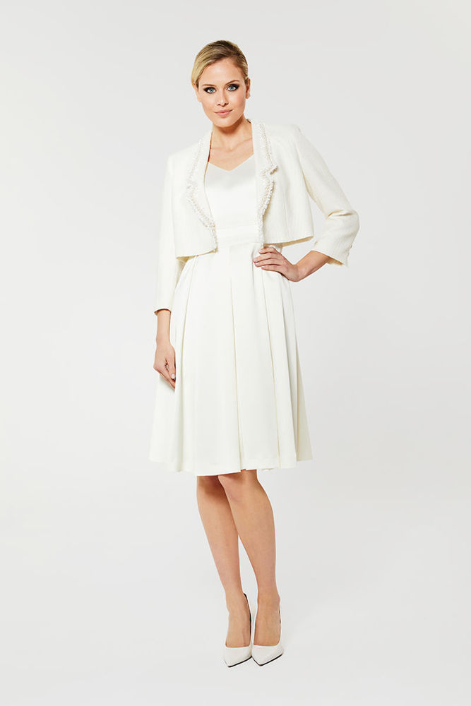 Picture of Chic bolero in boucle cotton VANILIA