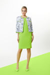 Picture of Cardigan in French brocade navy pattern ICE