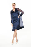 Picture of Elegant mando in organza with fronts BLUE