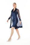 Picture of Elegant mando in organza with fronts BLUE