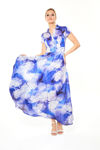 Picture of Maxi shirt dress σε καλής ποιότητος floral εμπριμέ ρουα