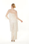 Picture of Viscose top in me styled with side chest pleats VANILIA