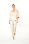 Picture of Lovely cardigan made of fine jacquard zebra BEIGE