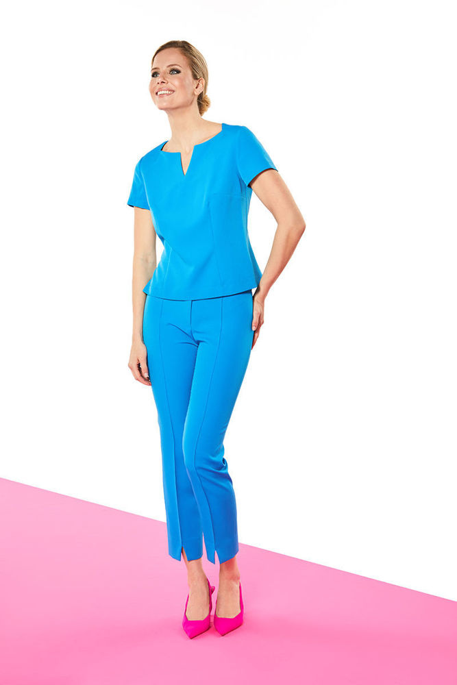 Picture of Crepe elastic pants SKY