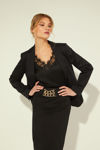 Picture of High-waisted pencil skirt BLACK
