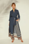 Picture of Shitt dress in printed viscose BLUE