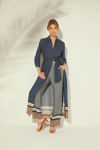Picture of Shitt dress in printed viscose BLUE
