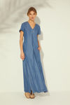 Picture of Maxi dress in washed denim INDIGO