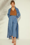 Picture of Shirt dress in washed denim INDIGO