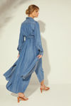 Picture of Shirt dress in washed denim INDIGO