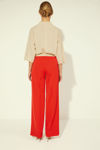 Picture of Trousers in fine crepe with wide elastic at the waist RED