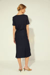 Picture of Midi skirt in very good quality cotton boucle BLUE