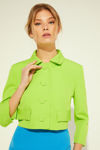 Picture of Stylish cardigan with collar LIME