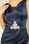 Picture of Jumpsuit in heavy satin stretch BLUE