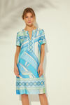 Picture of Satin dress in a wonderful type of pucci print CIEL