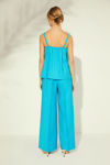 Picture of Lingerie top in viscose with straps TURQUOISE