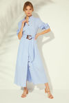 Picture of Midi camisole dress in striped poplin CIEL