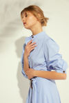 Picture of Midi camisole dress in striped poplin CIEL