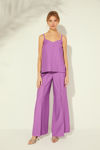 Picture of Trousers with front zip MAUVE