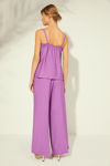 Picture of Trousers with front zip MAUVE