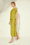 Picture of Cropped pants with side slits KIWI