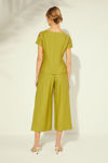 Picture of Cropped pants with side slits KIWI