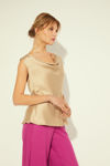 Picture of Fine silk slouchy top GOLDEN