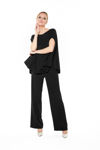 Picture of Handkerchief blouse in fine crepe BLACK