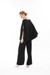 Picture of Handkerchief blouse in fine crepe BLACK