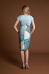 Picture of Dress in printed crepe VERAMAN