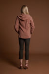 Picture of Sports viscose top with hood BROWN