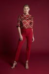 Picture of New BELLA P. pants in crepe elastic RED