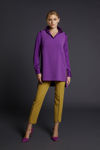 Picture of Cardigan in high-quality crepe MAUVE